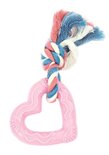 Little rascals bijt hart roze / blauw / wit