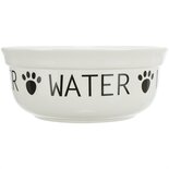 Trixie drinkbak hond water keramiek wit / zwart