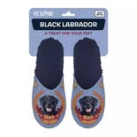 Pantoffel black labrador donkerblauw