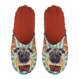 Pantoffel pug mopshond oranje