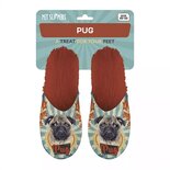 Pantoffel pug mopshond oranje