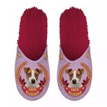 Pantoffel jack russel roze / fuchsia