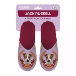 Pantoffel jack russel roze / fuchsia