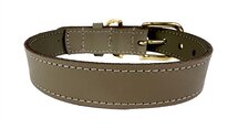 Sazzz halsband hond braveheart classic leer taupe