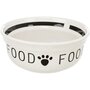 Trixie voerbak hond food keramiek wit / zwart