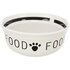 Trixie voerbak hond food keramiek wit / zwart_