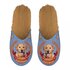 Pantoffel golden retriever lila / beige_