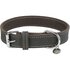 Trixie halsband hond rustic vetleer grijs_