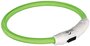 Trixie lichtgevende halsband hond flash usb tpu / nylon groen_